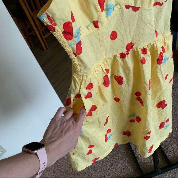 Modcloth Peace of Mind in the Sunshine Fit and Flare Sundress Cherry XS - Picture 3 of 6